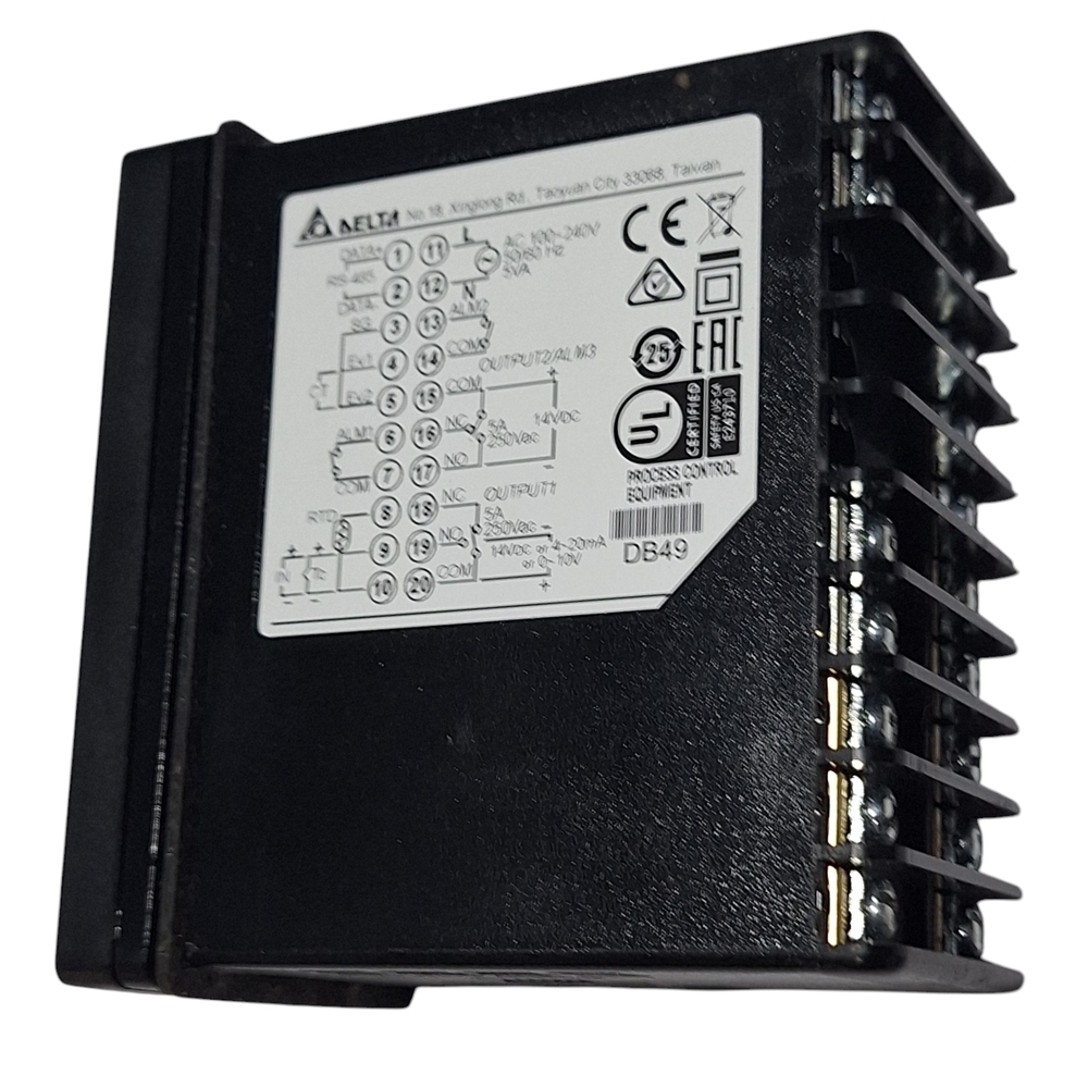 Delta Temperatur Controller Dtb4896vr - Ac 100-240v, 5va Input , Rs-485 Output, Voltage Pulse Relay Functions For Accurate Temperature Regulation