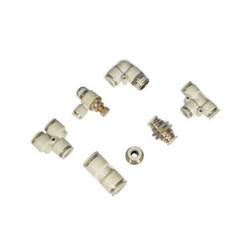 Brass Push In Fittings - Color: White