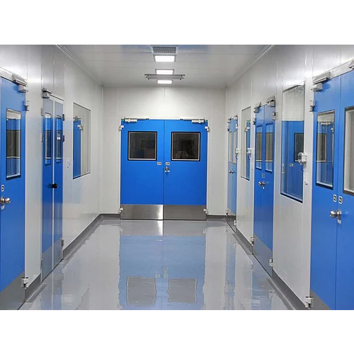 Industrial Clean Room Door - Color: Blue