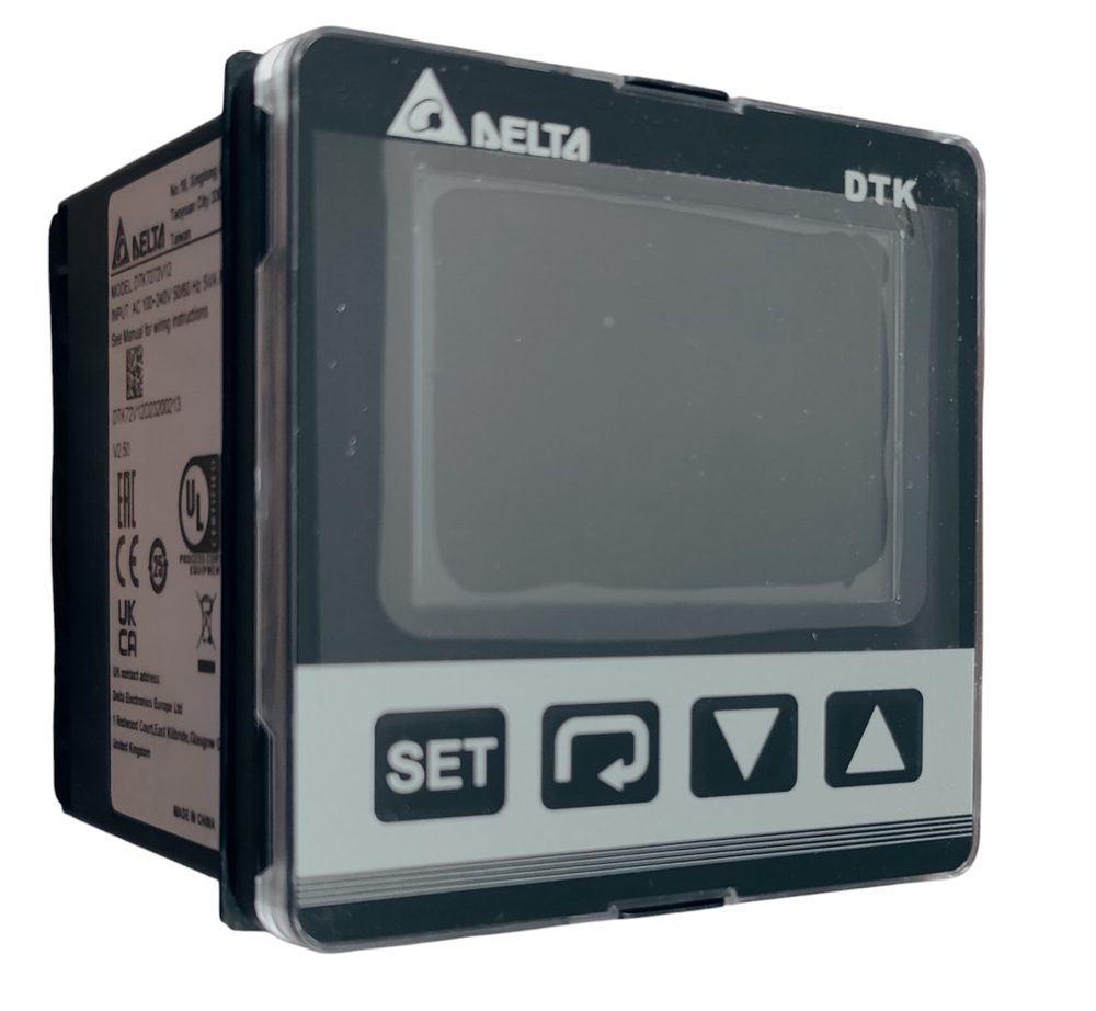 Delta Temperatur Controller Dtk7272v12 - Ac 100-240v, 50/60hz, 5va Max With Rs-485, Voltage Pulse Output, 2 Alarm Outputs | Precision Temperature Control