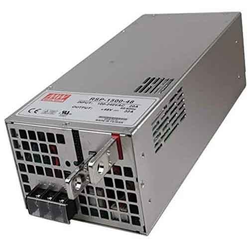 Mean Well Rsp-1500-48 एक उच्च प्रदर्शन स्विचिंग पावर सप्लाई है, जो 1500 वाट की आउटपुट पावर के साथ आती है। यह 48 वोल्ट की स्थिर वोल्टेज प्रदान करती है और विविध औद्योगिक अनुप्रयोगों के लिए उपयुक्त है। - श्री धनं ऑटोमेशन पवत. ल्टड.