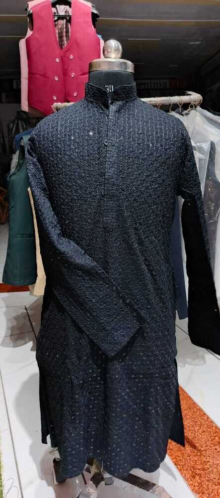 Mens Party Wear Kurta - High-quality Cotton Modern Design Available In Different Colors - Comfortable And Washable