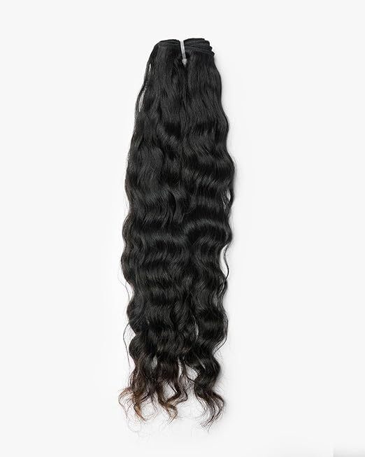 Machine Weft Human Hair Bundle, Length 28 Inches Long, 100% Human Hair, Natural Black Wavy