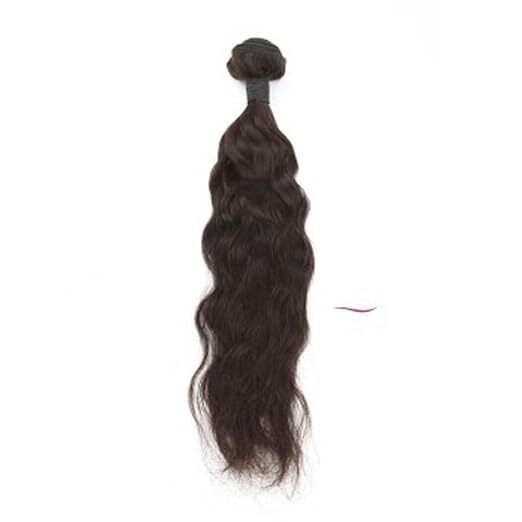 Machine Weft Human Hair Bundle, Length 28 Inches Long, 100% Human Hair, Natural Black Wavy