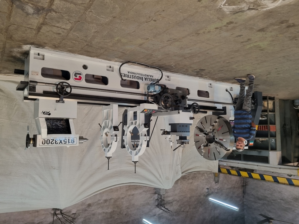 All Geared Extra Heavy Duty Plano Bed Lathe Machine 20 feet