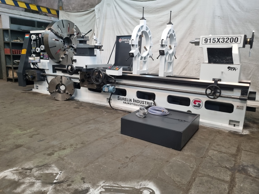 All Geared Extra Heavy Duty Plano Bed Lathe Machine 20 feet