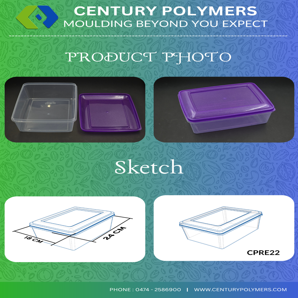 Tiffin Box Big (Cpre22) - Color: Transparent