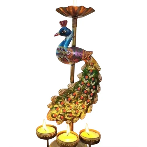 आध्यात्मिक आत्मा मोर टी-लाइट धारक