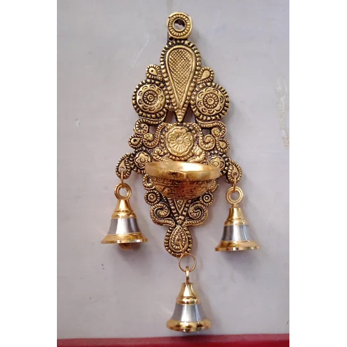 Wall Mount Brass Hanging Diya