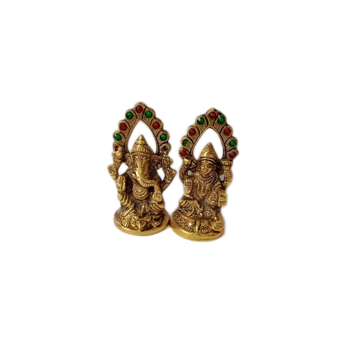 Brass Laxmi Ganesh Idol
