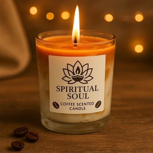 स्पिरिचुअल सोल आइस्ड लाटे कॉफी कैंडल्स