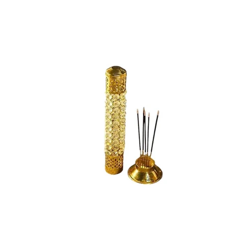 Spiritual Soul Brass Crystal Agarbatti Stand