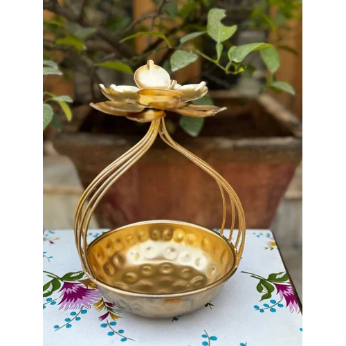Spiritual Soul Gold Plated Metal Urli