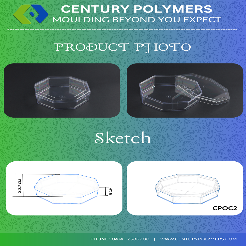 Octagonal Plastic Octagon Big (cpoc2) - Color: Transparent at Best Price in Kollam ...