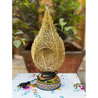 Spiritual Soul Iron Nest Shaped Table Lamp - Color: Golden