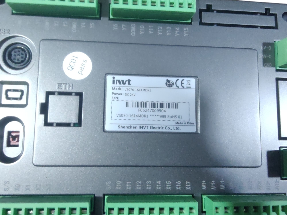 Invt Hmi Vs070-1614mdr1 - 24v Input, Enhanced User Interface For Industrial Applications, Versatile Connectivity Options