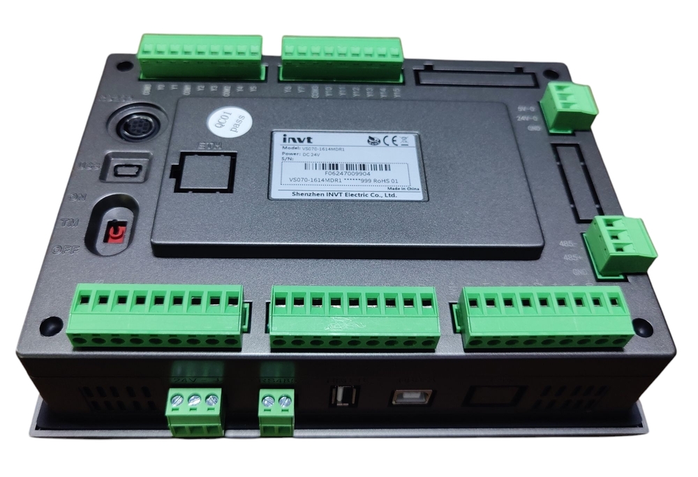 Invt Hmi Vs070-1614mdr1 - 24v Input, Enhanced User Interface For Industrial Applications, Versatile Connectivity Options