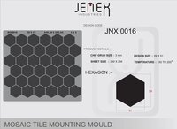 Jnx0016 Hexagon Mosaic Tile Mounting Mould - Cavity: Na