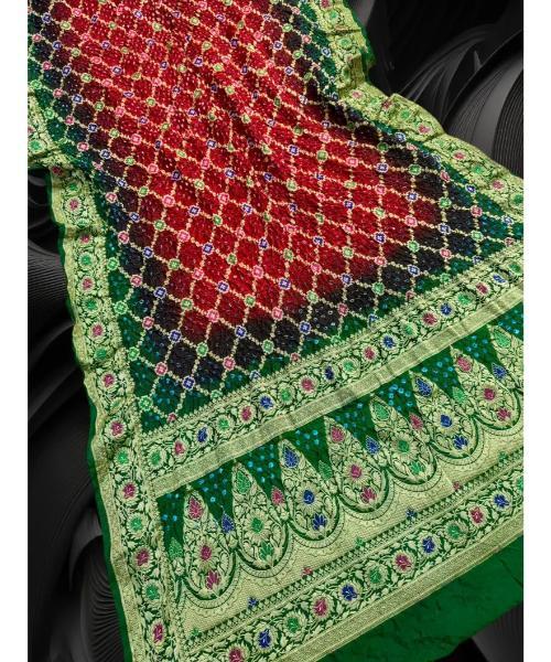 Bandhej pure silk sarees