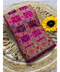 Bandhej Paithani Silk Saree