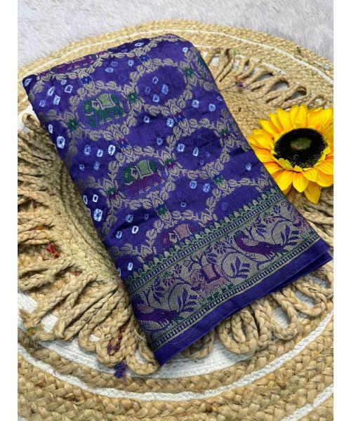 Bandhej Paithani Silk Saree