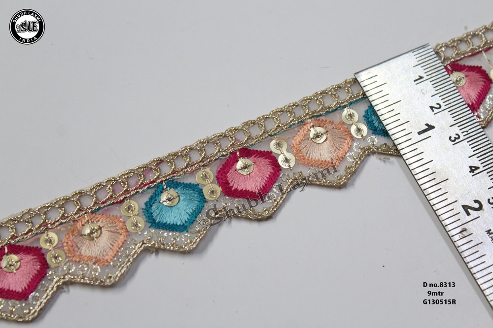 Multicolor Embroidery Lace