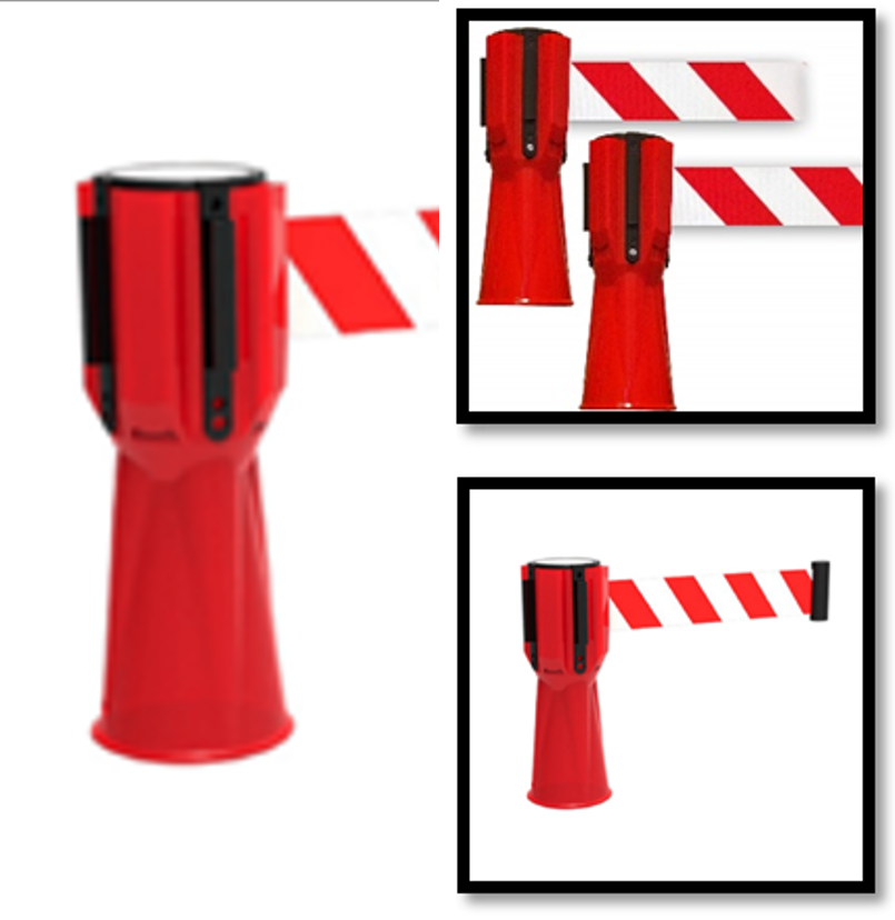 Retractable Traffic Cone Topper - Color: Red