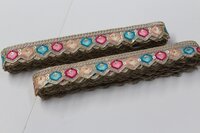 Multicolor Embroidery Lace