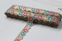 Multicolor Embroidery Lace
