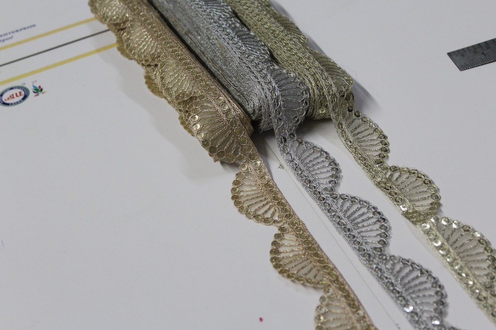 Zari ,Sequence Lace - Color: Golden Shade