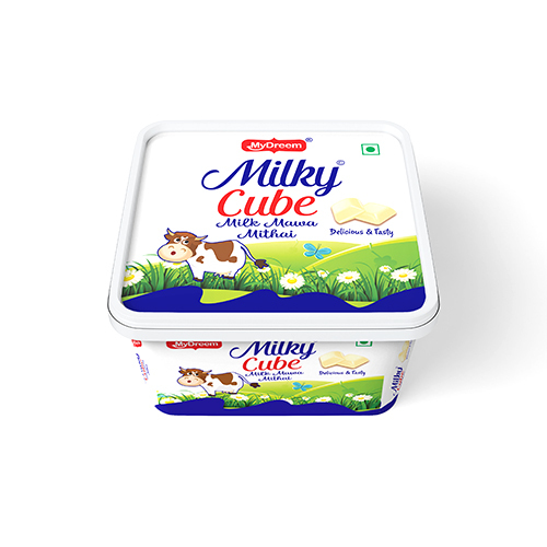 01_Milky Cube Milk Mawa Mithai - Flavor: Milky