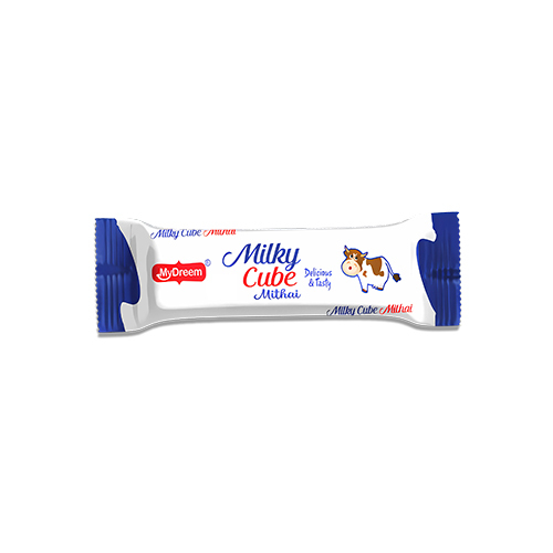 Milky Cube Mithai - Solid Sweet Treat, 50 gm to 500 gm Pack Sizes | Creamy Milky Flavor, Smooth Texture, Vegetarian Delight