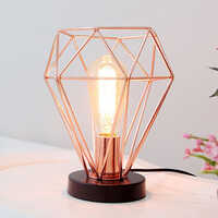 Matte Rose Gold Finish Iron Table Lamp