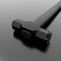 3 Lbs Eco Sledge Hammer Head - Color: Black