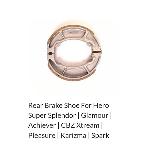 Rear Brake Shoe For Hero Super Splendor
