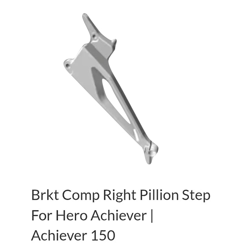 Bracket Complete Right Pillion Step For Hero Achiever