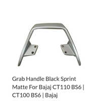 Black Sprint Matte Grab Handle For Bajaj Ct110 - Color: Various Available