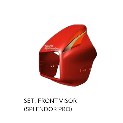 Front Visor Set For Splendor Pro