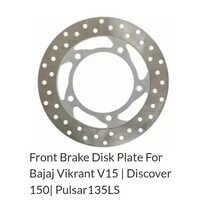 Front Brake Disc Plate For Bajaj Vikrant V15 - Color: Various Available