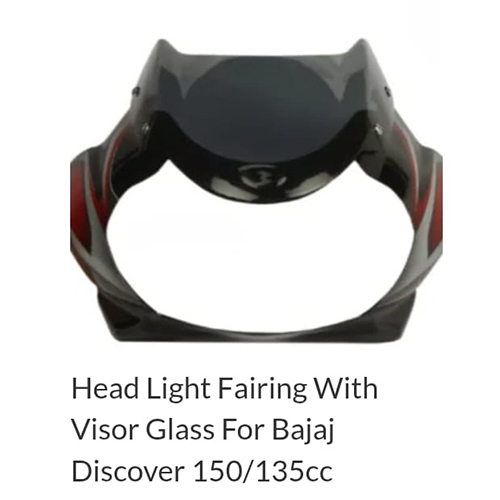 Head Light Fairing With Visor Glass For Bajaj Discover 150