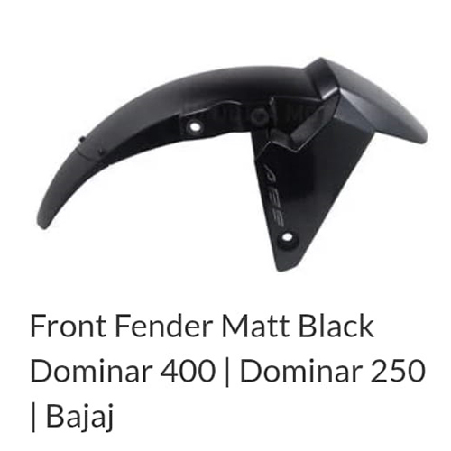 Matt Black Front Fender For Dominar 400