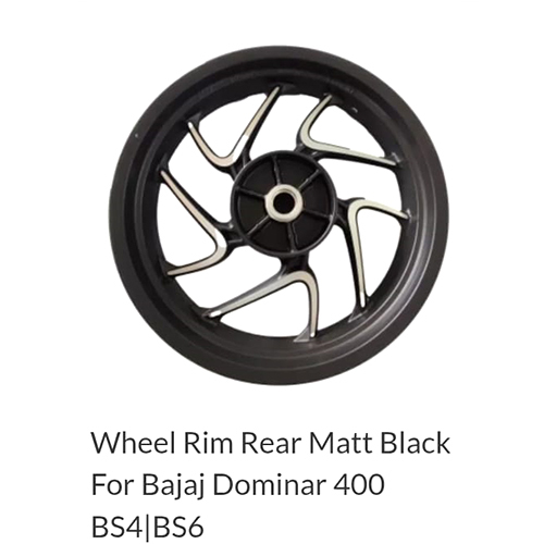 Matt Black Rear Wheel Rim For Bajaj Dominar 400