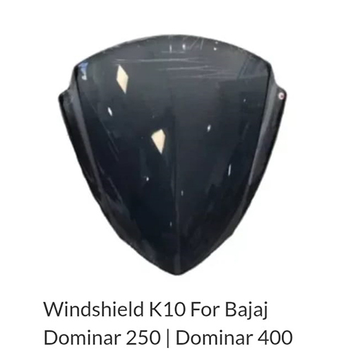 K10 Windshield For Bajaj Dominar 250
