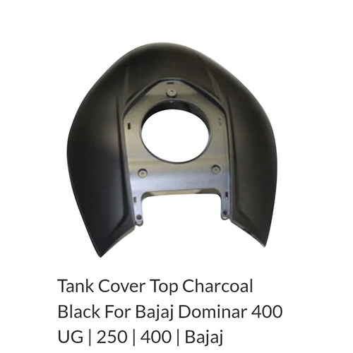 Black Top Charcoal Tank Cover For Bajaj Dominar 400 UG