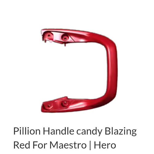 Red Pillion Handle Candy Blazing For Maestro