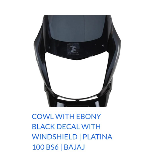 Ebony Black Decal Cowl With Windshield