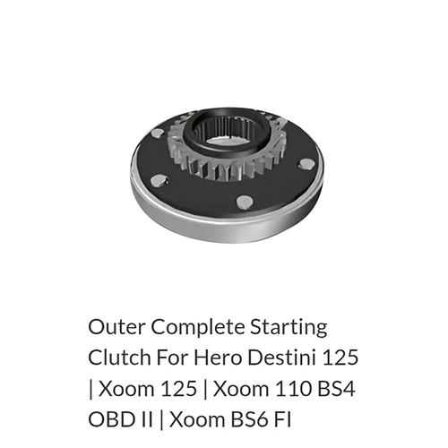 Outer Complete Starting Clutch For Hero Destini 125