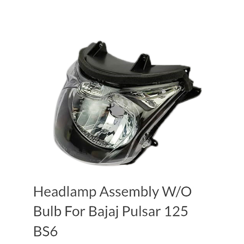 Headlamp Assembly Without Bulb For Bajaj Pulsar 125 BS6