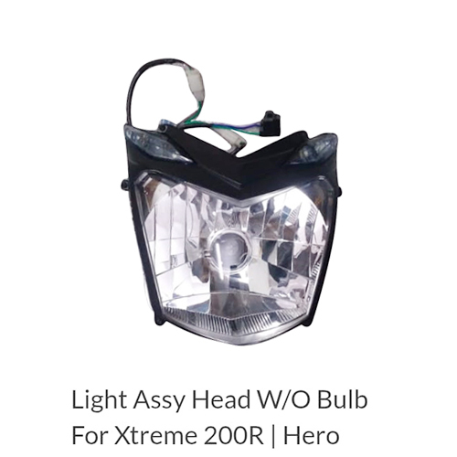 Light Assembly Head Without Bulb For Xtreme