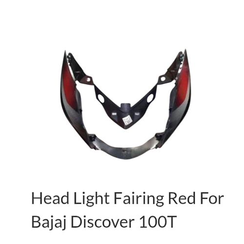 Red Head Light Fairing For Bajaj Discover
